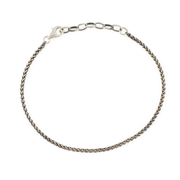 Silver Wheat Chain Bracelet