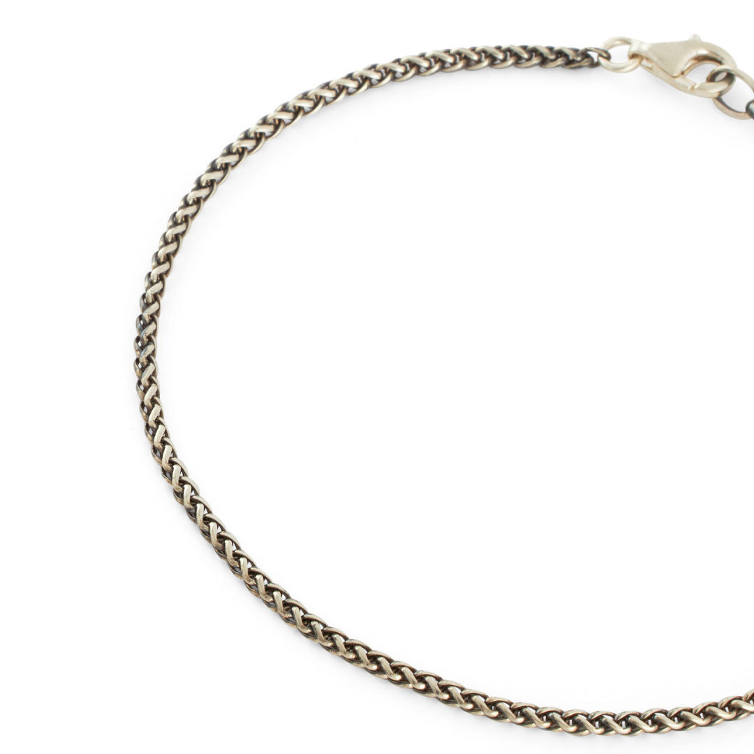 Silver Wheat Chain Bracelet