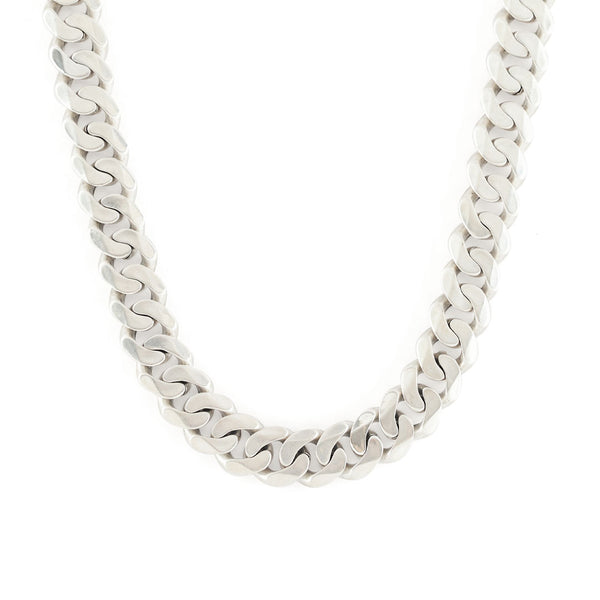 Silver 12mm Curb Chain