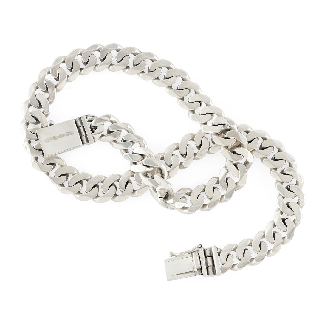 Silver 12mm Curb Chain