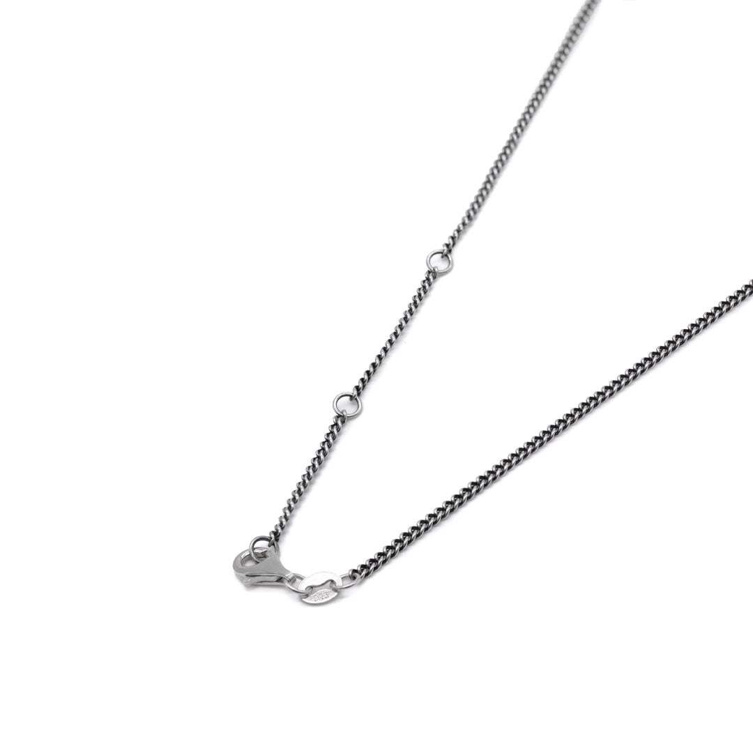 Silver Chrysanth Necklace