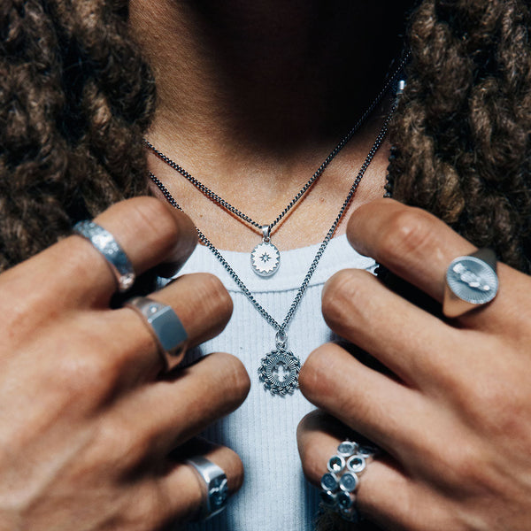Silver Chrysler Necklace