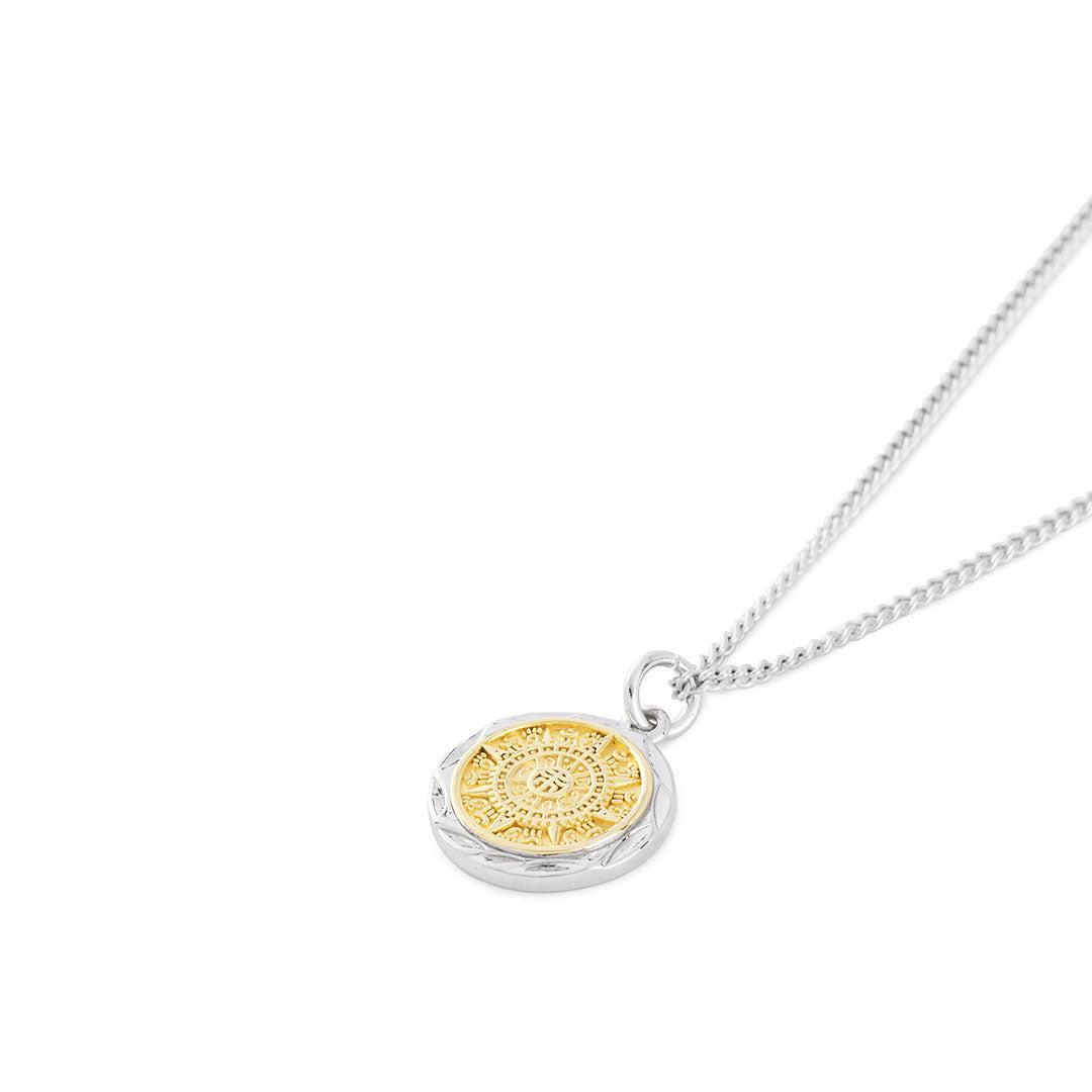 Silver Compass Necklace