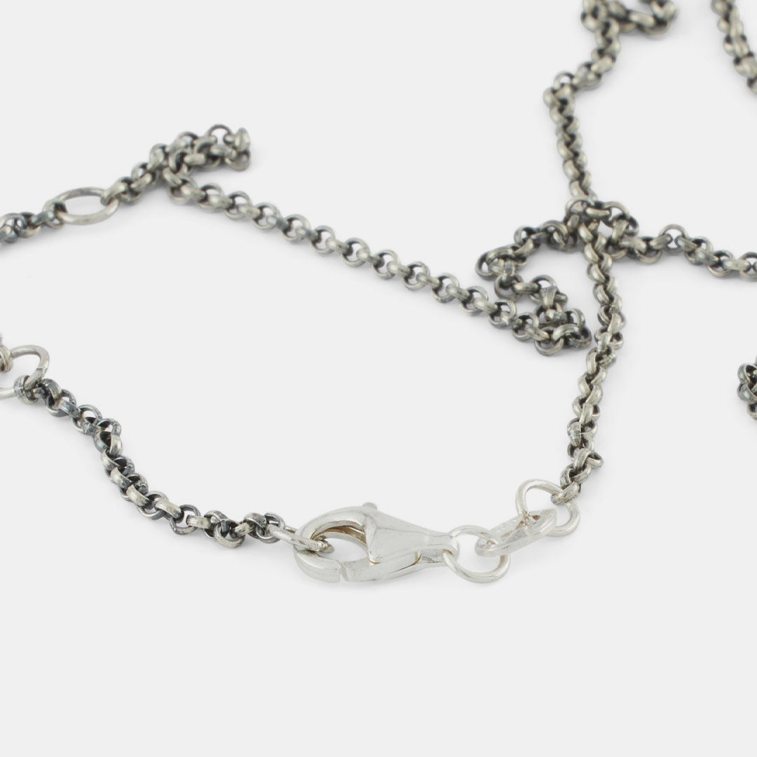 Silver Cowboy Boot Necklace