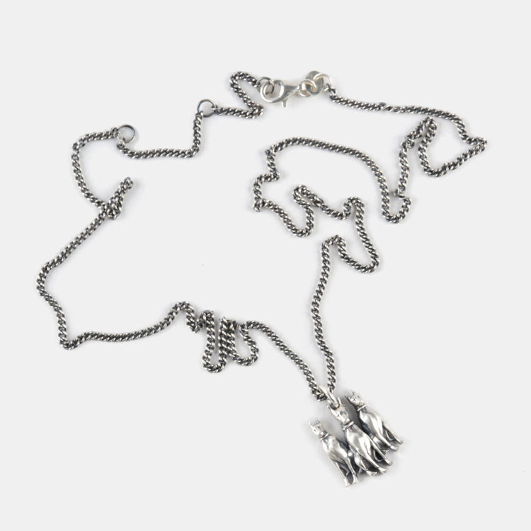 Silver Doberman Necklace