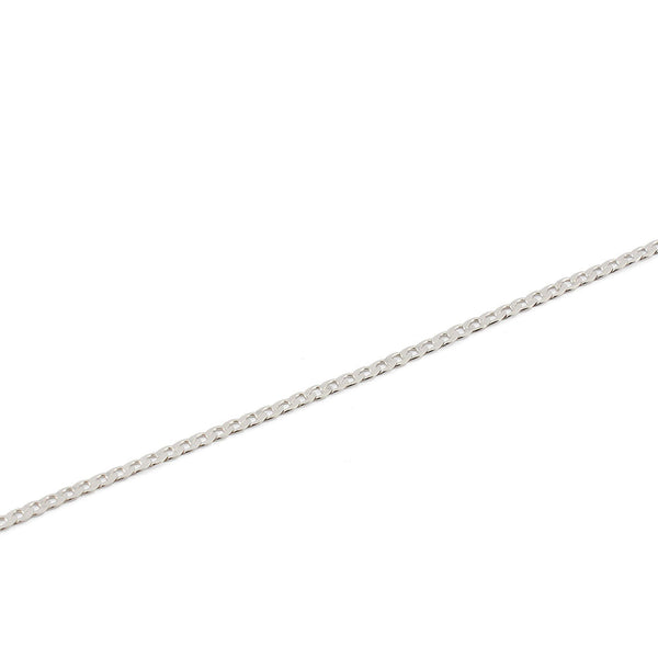 Silver Flat Cuban Chain