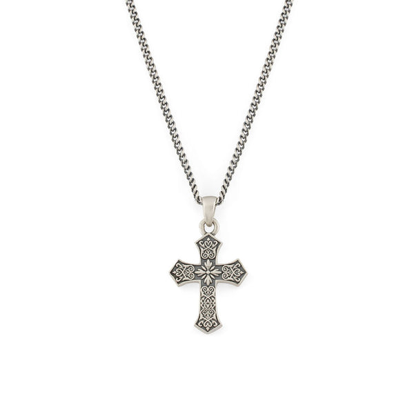 Silver Gothic Cross Necklace – SergeDeNimes US