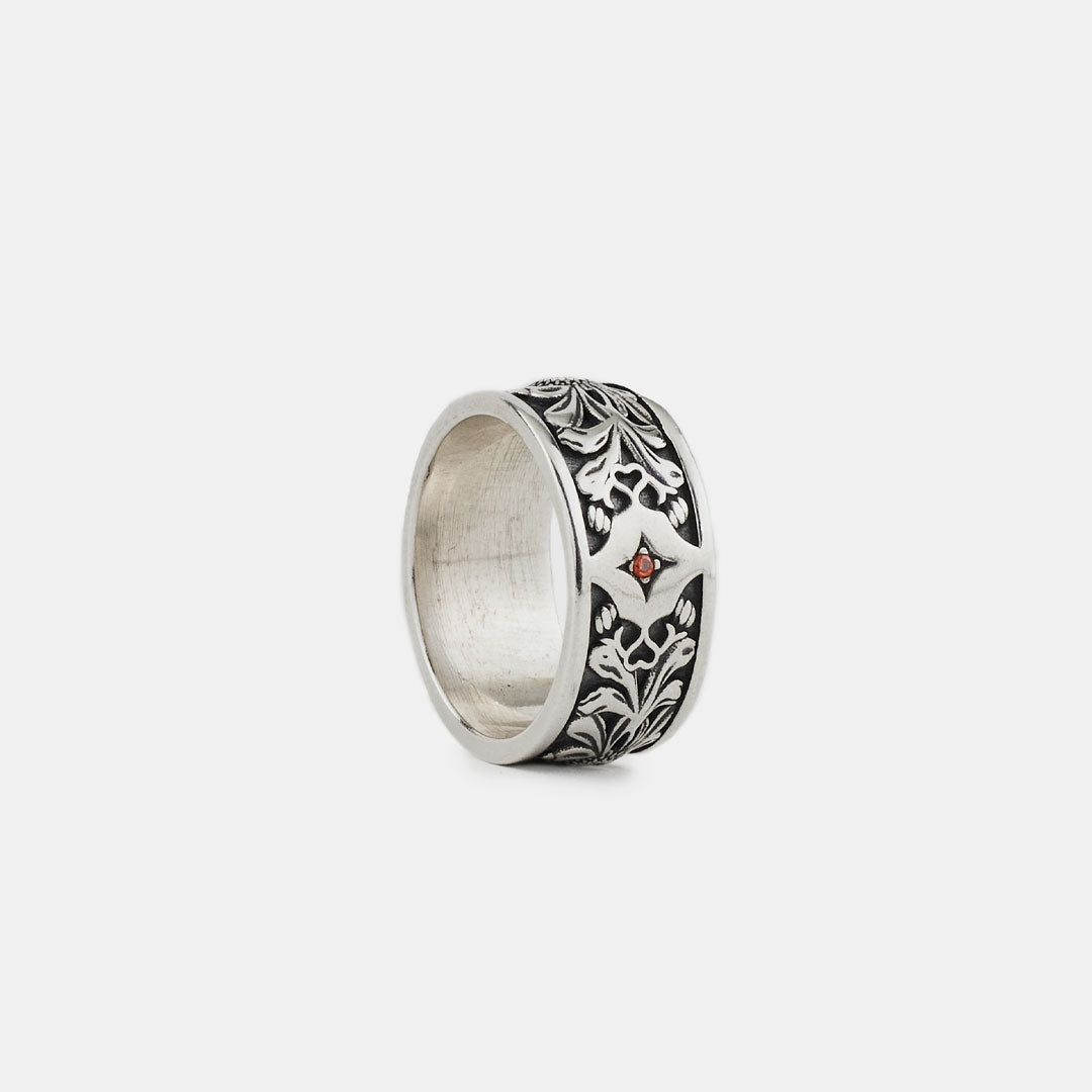 Silver Kabuto Ring