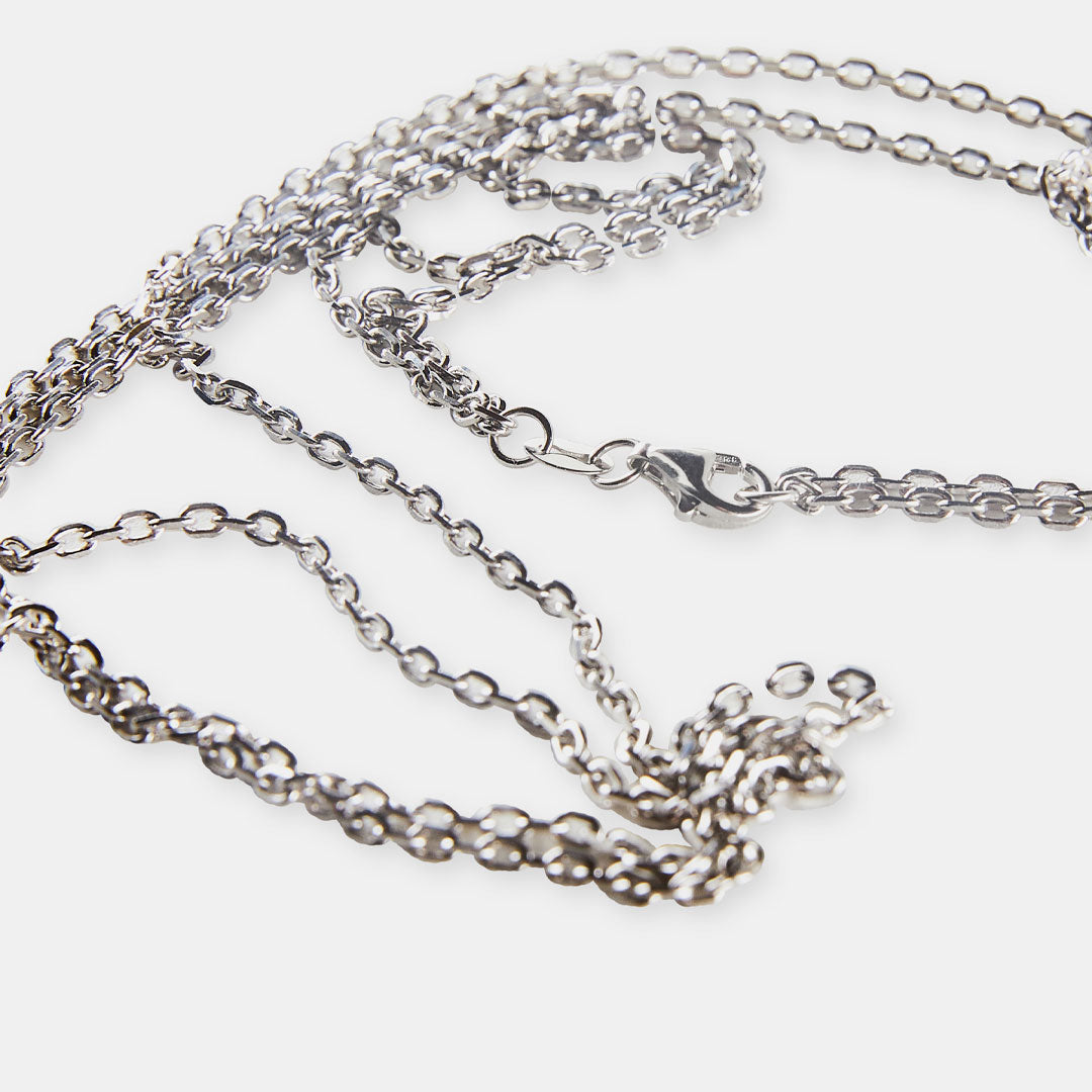 Silver Oval Belcher Chain