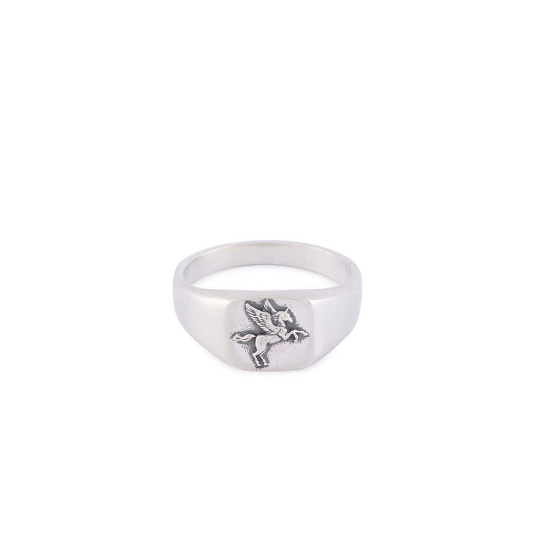 Silver Pegasus Ring