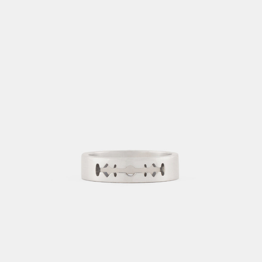 Silver Razor Ring