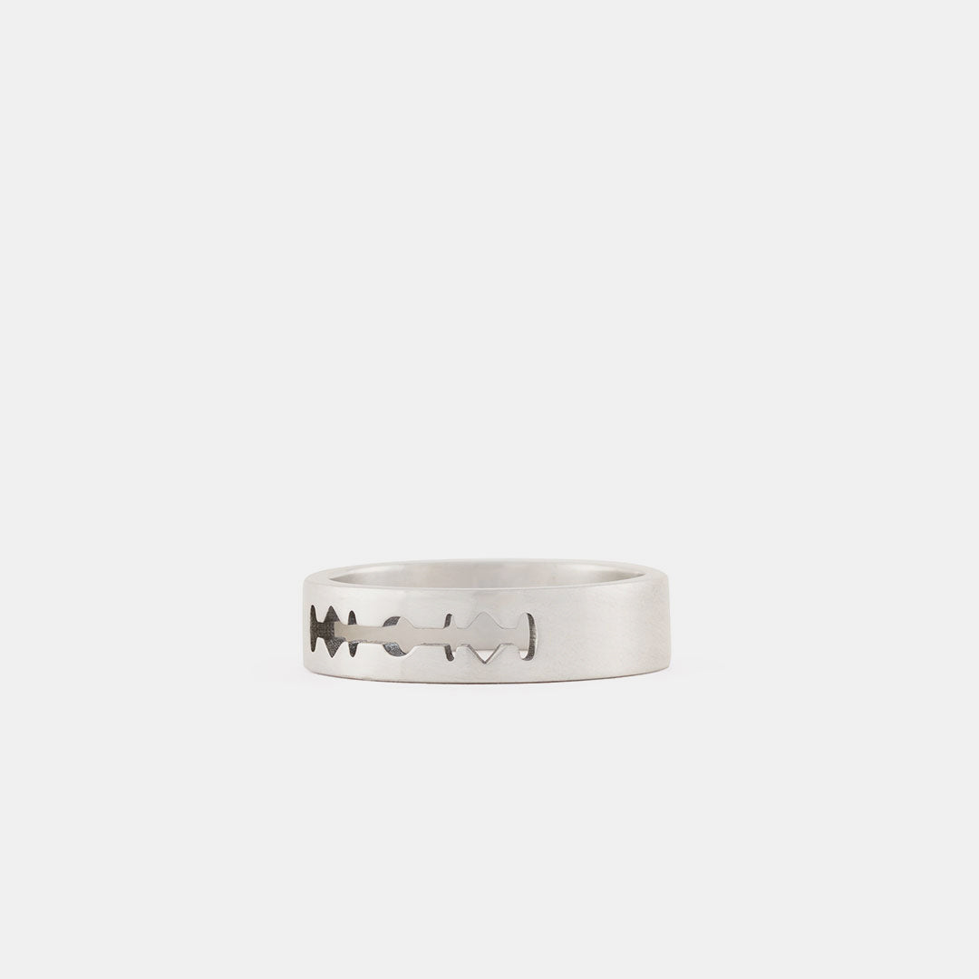 Silver Razor Ring