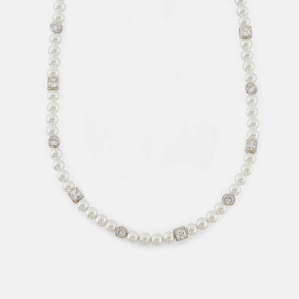 Silver Regal Pearl Necklace