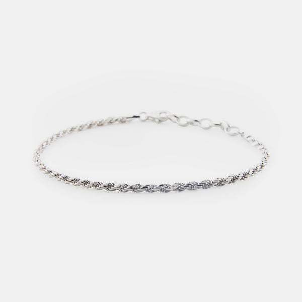 Silver Rope Bracelet