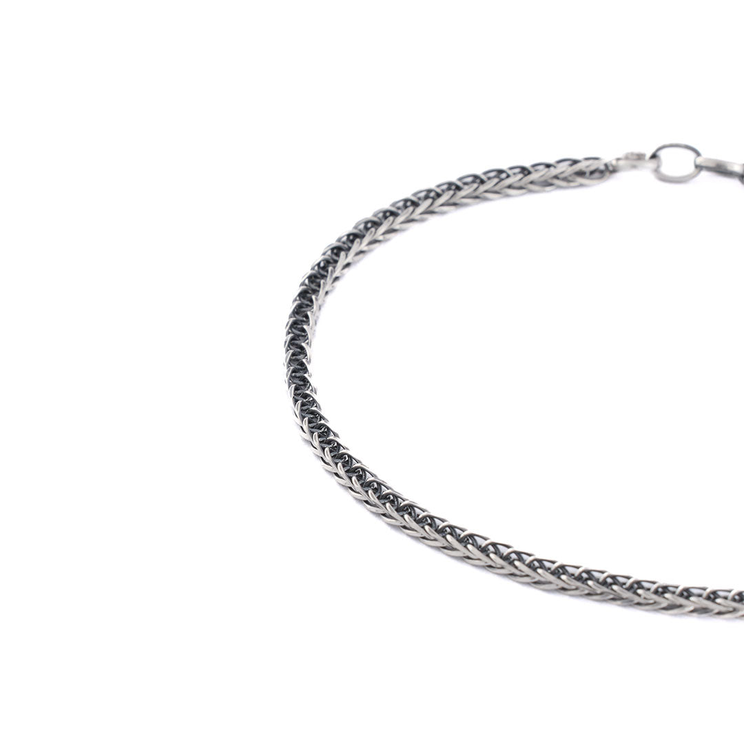 Silver 2.6mm Square Spiga Bracelet