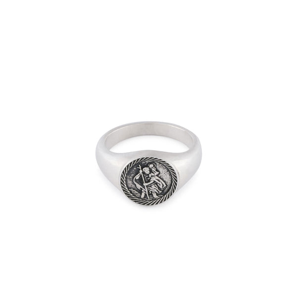 Silver St Christopher Ring