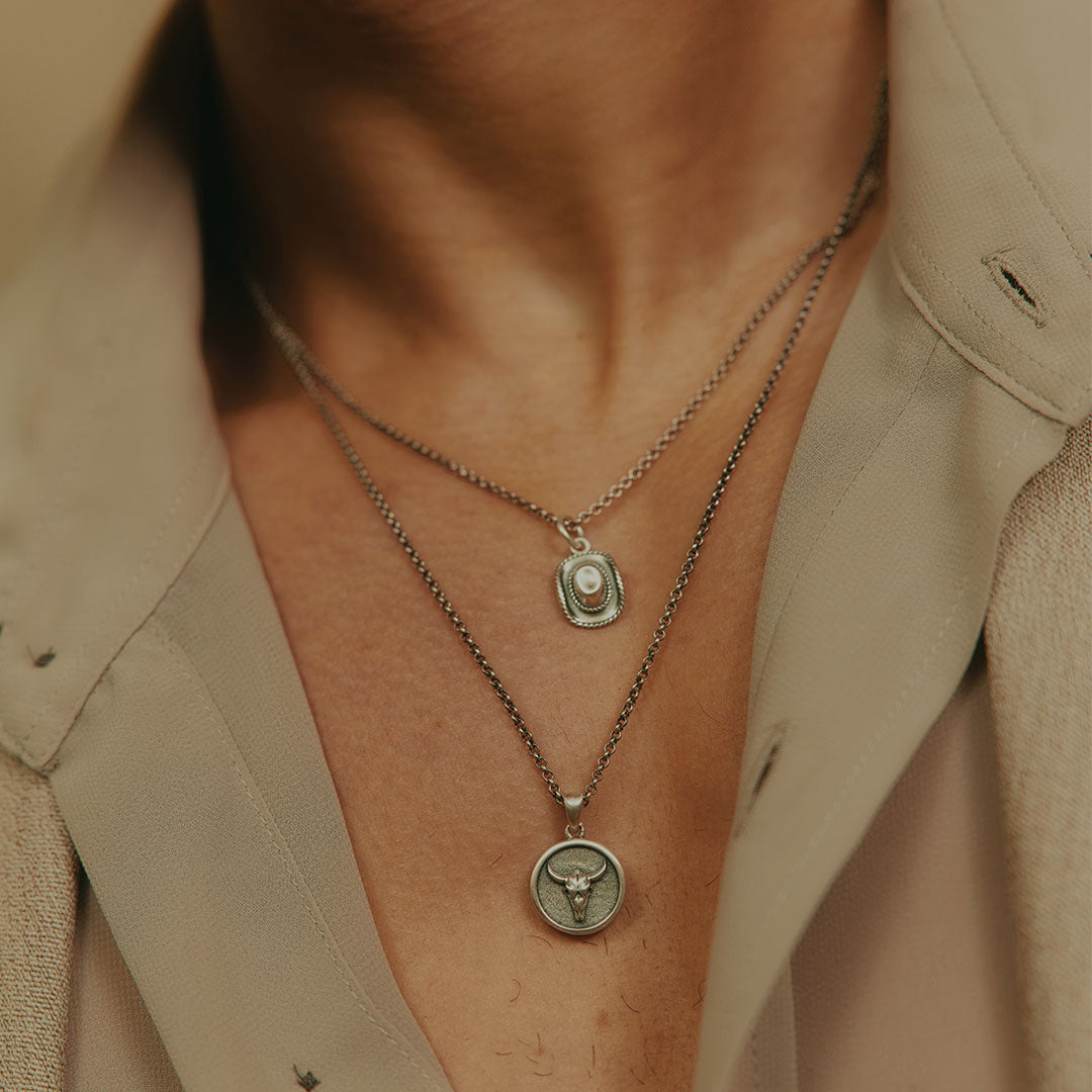 Silver Stetson Necklace