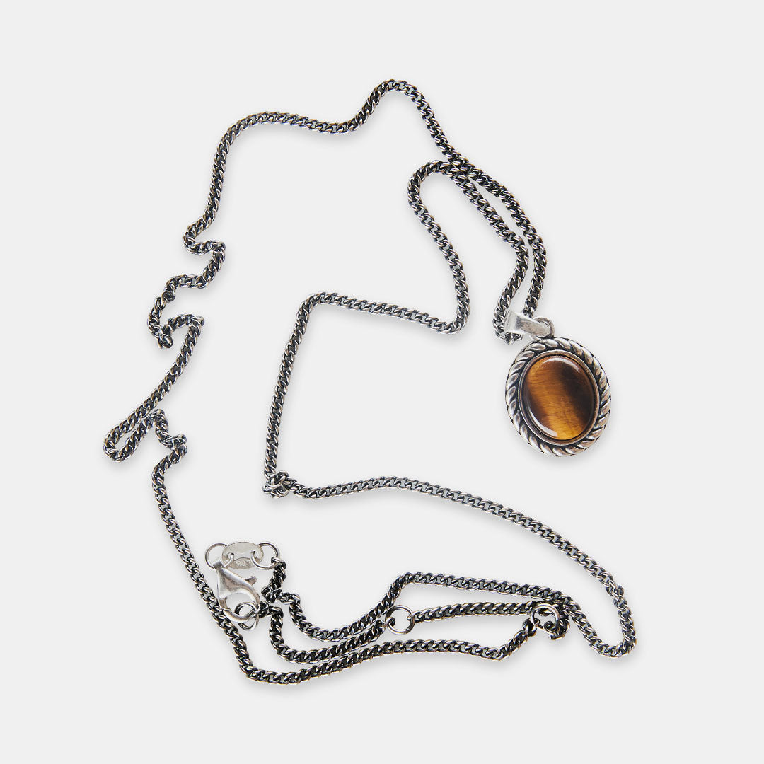 Silver Tigers Eye Necklace