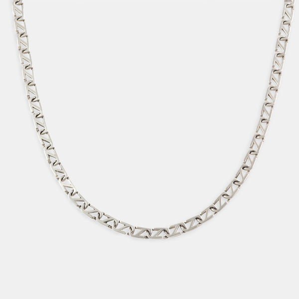 Silver Trademark Chain Link Necklace