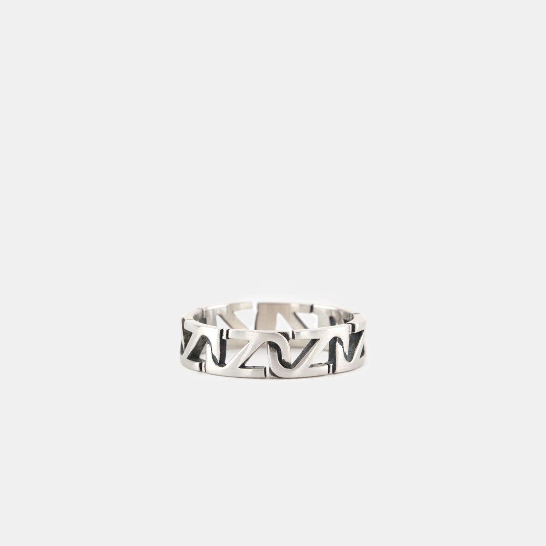 Silver Trademark Link Ring