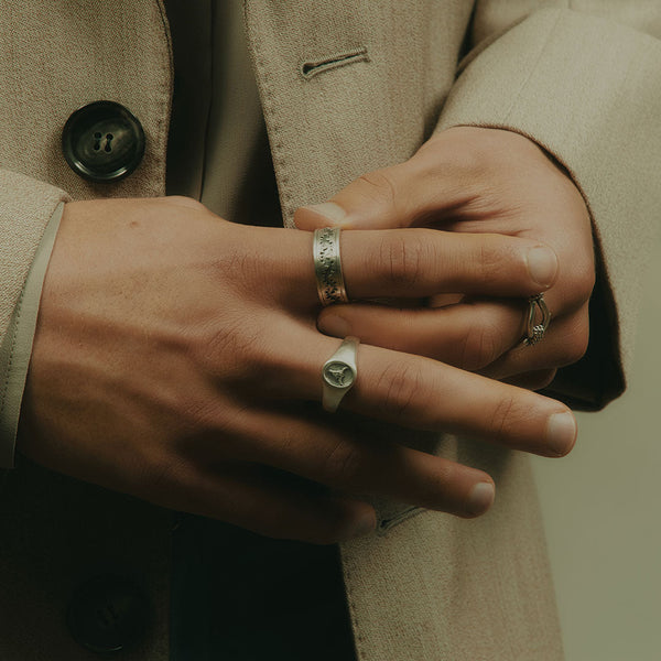 Silver Western Ring