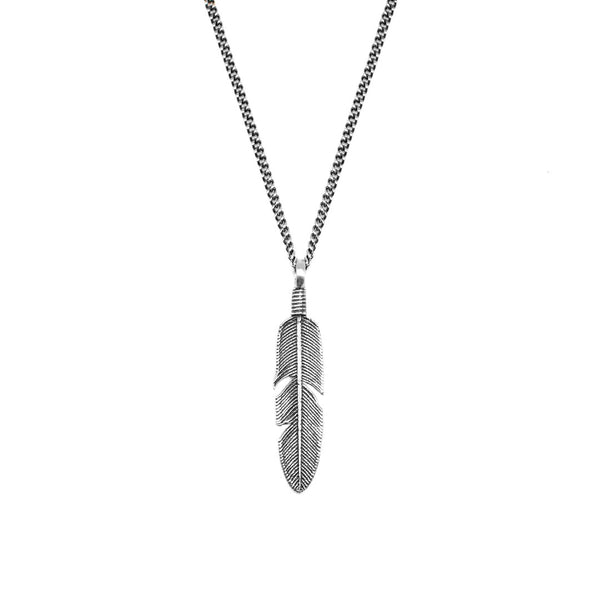 Silver Ethereal Feather Necklace | 925 Sterling Silver | Serge