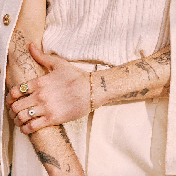 Gold Figaro Bracelet