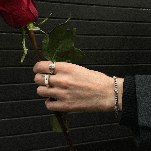 Silver Ember Ring