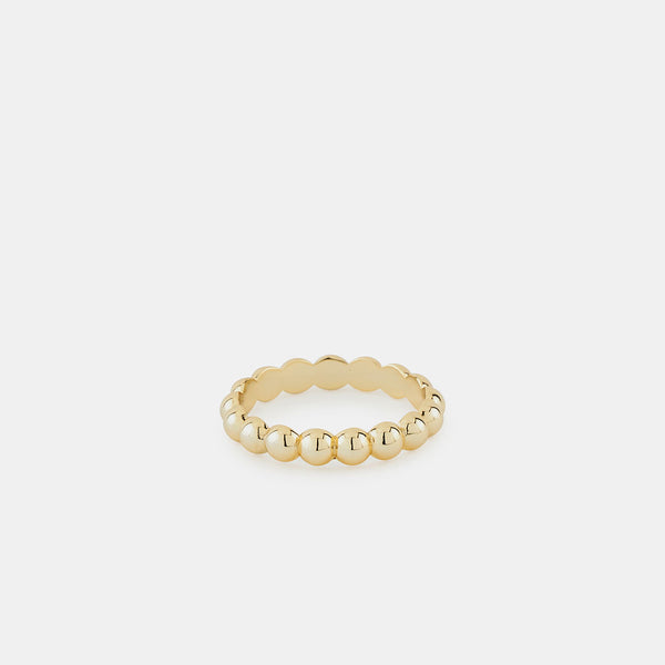 Gold Plated Silver Bubble Ring