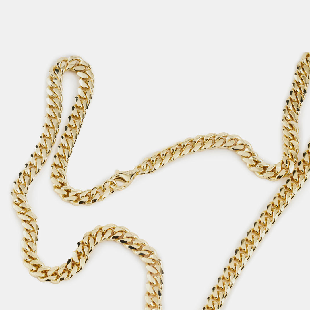 Gold Plated Silver Curb Chain