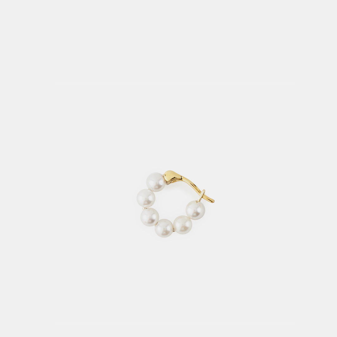 Gold Plated Silver Particle Earring