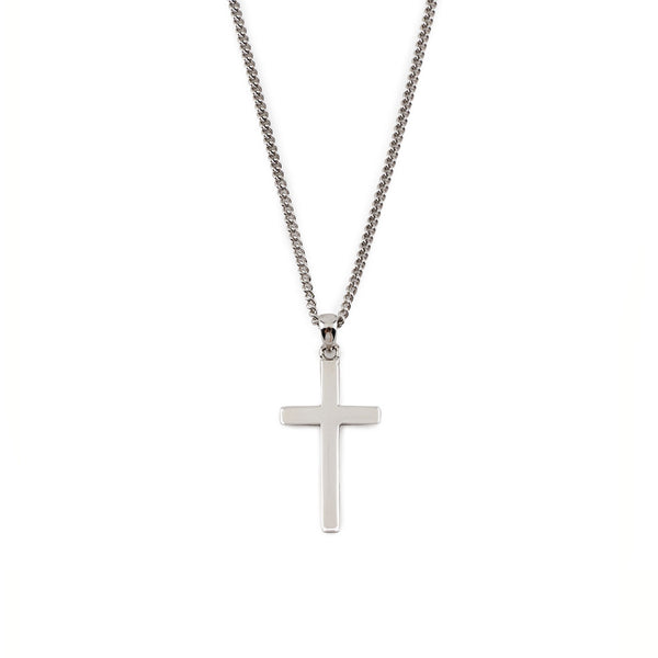 Men's Army Cross Necklace | Joshua 1:9 | Christian
