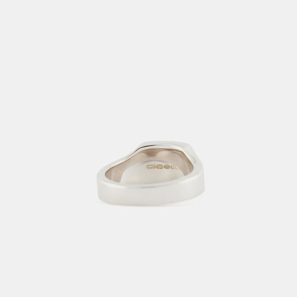 Silver Cushion Mother of Pearl Ring