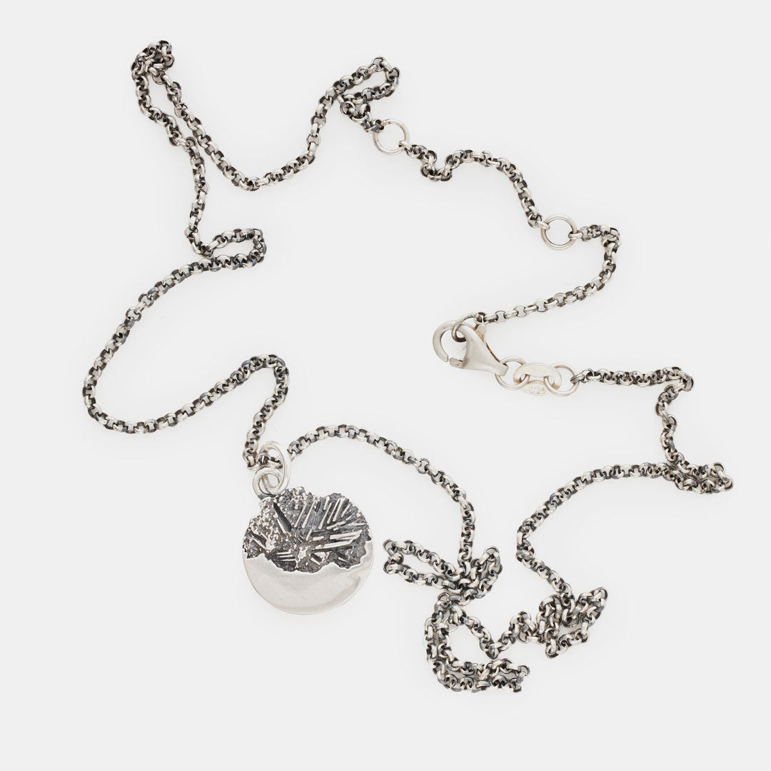 Silver Erode Necklace