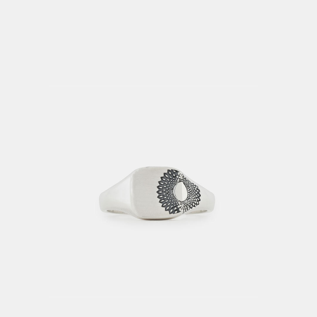 Silver Lattice Ring