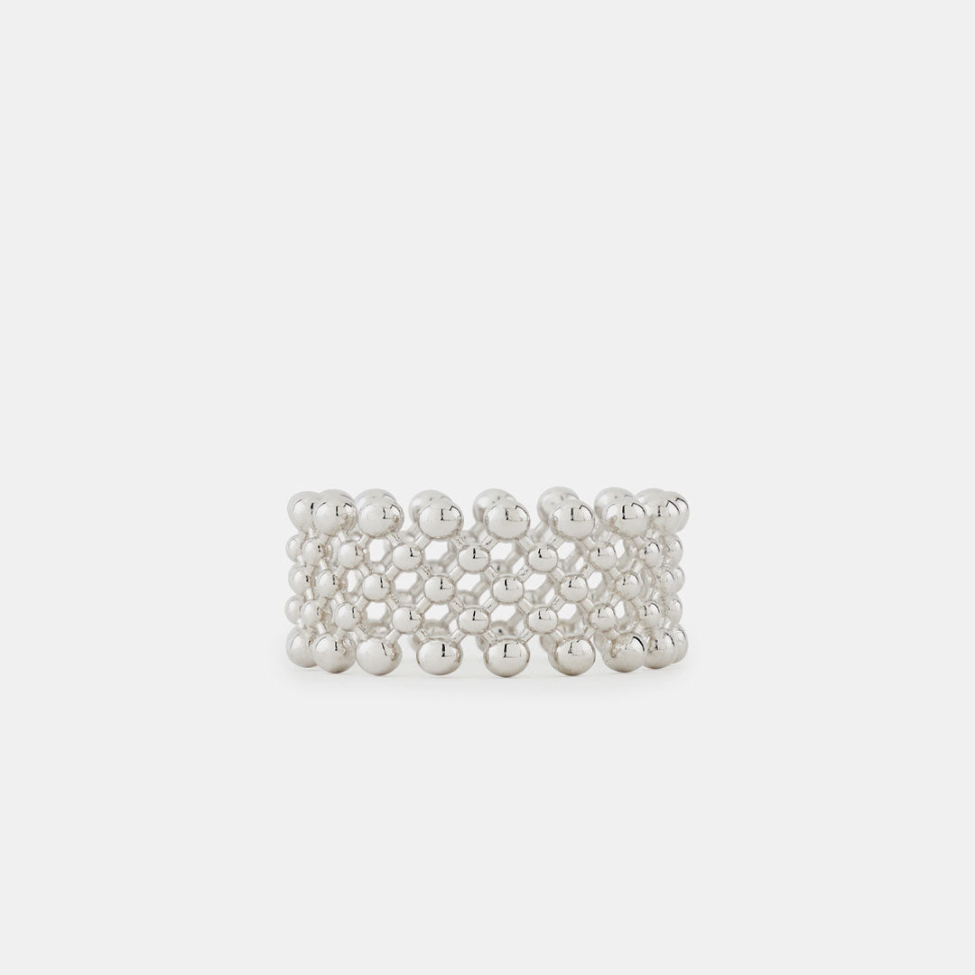 Silver Molecule Ring