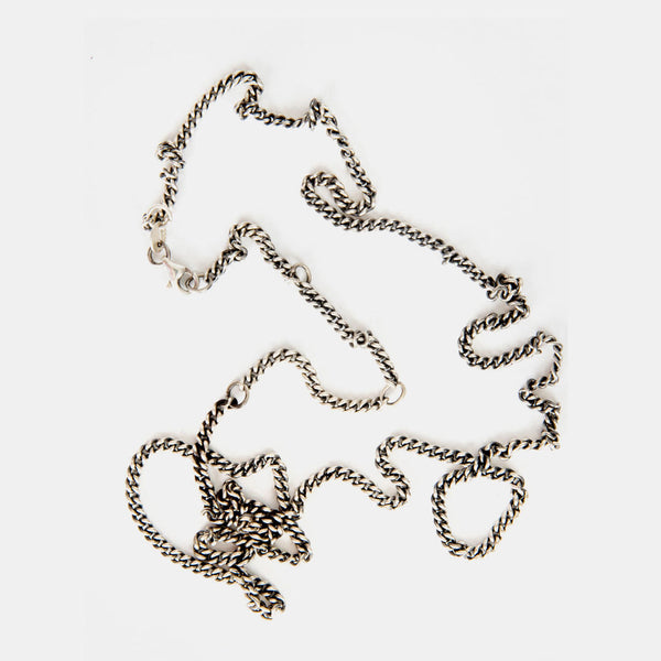 Silver Adjustable Oxidised Chain - Serge DeNimes