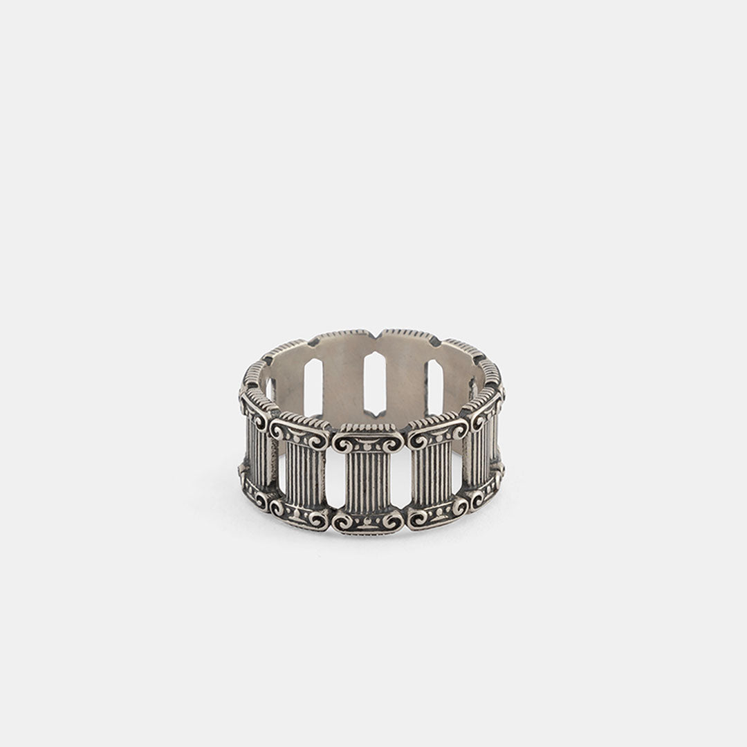 Silver Pillar Ring