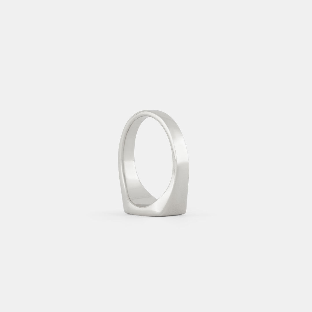 Silver Rectangle Signet Ring