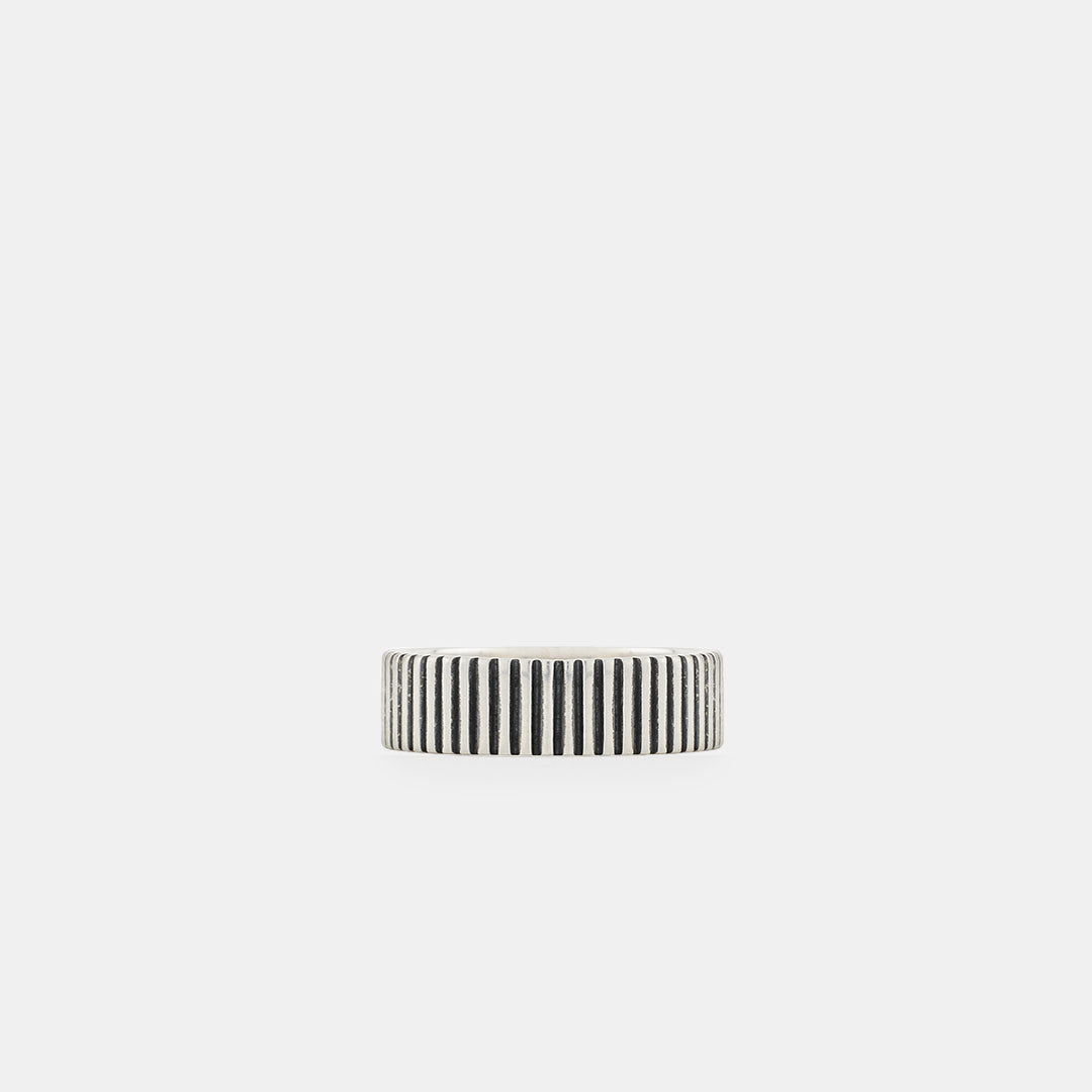 Silver Ridge Band Ring – SergeDeNimes US