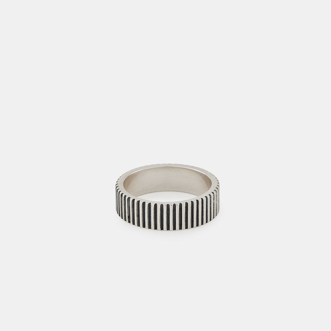 Silver Ridge Band Ring – SergeDeNimes US