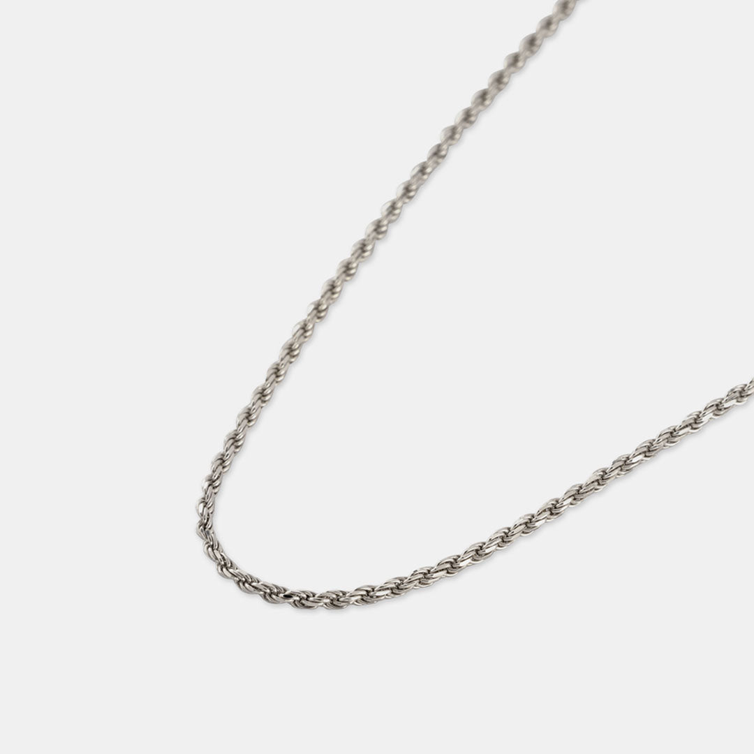 Rope Chain - 2mm | Women's Silver Rope Chain - Dynasty Collect
