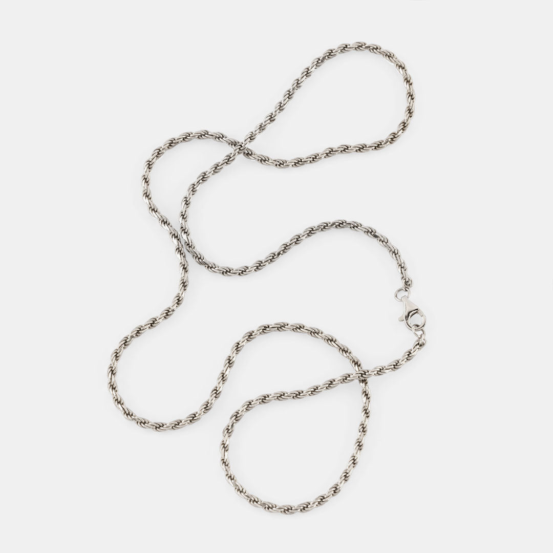 Silver Rope Necklace