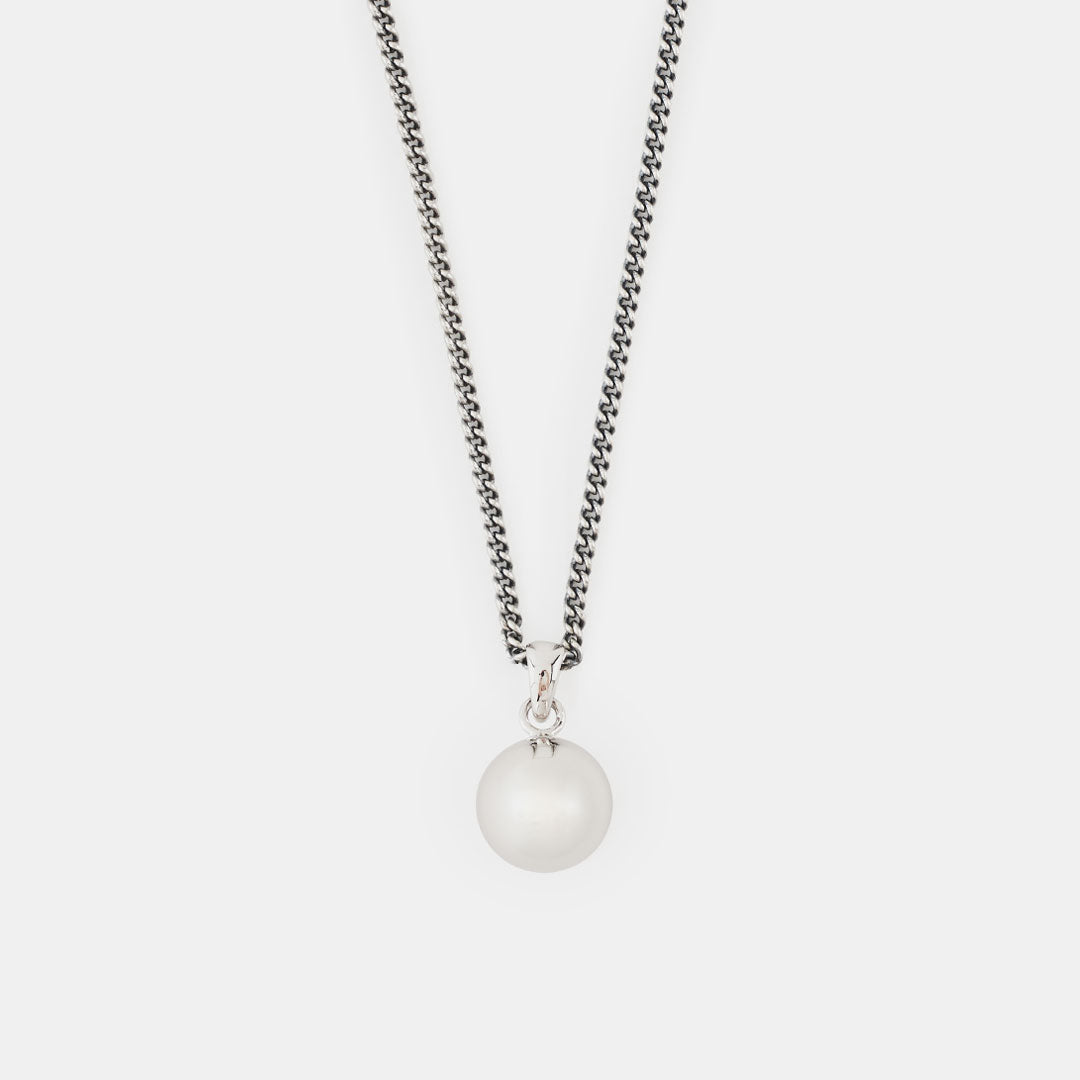 Silver Sphere Necklace