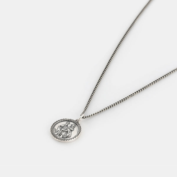 Silver St Christopher Necklace
