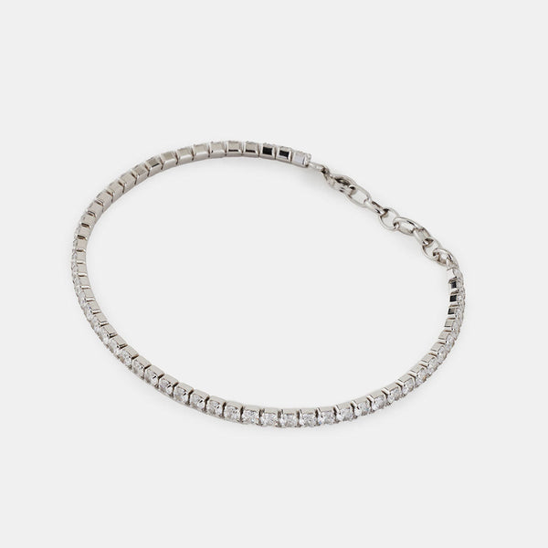 Silver Tennis Chain Bracelet