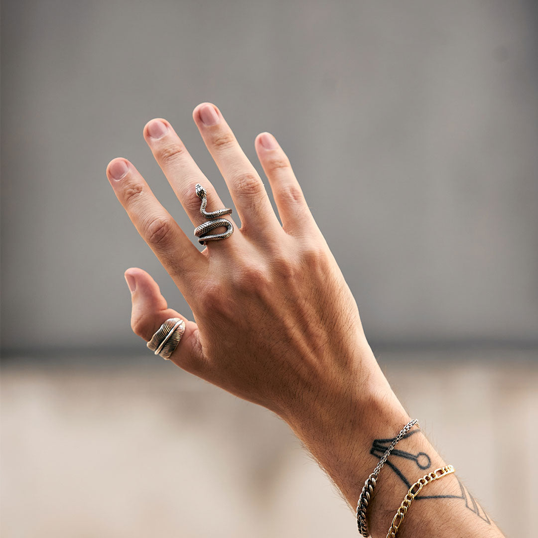 S28 Silver Snake Ring | SILK Jewellery | Official webshop